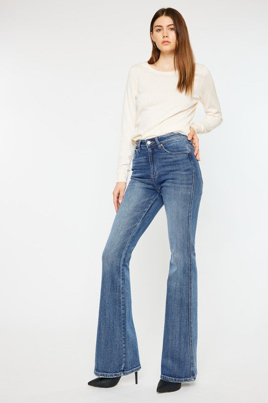 Kancan High Rise Flare Jeans INSEAM: 34"