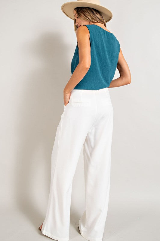 Effortlessly Chic Straight Leg Pants in Multiple Colors