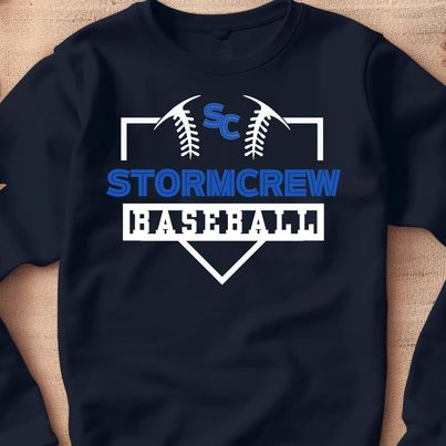Storm Crew Baseball Base Crewneck Hoodie