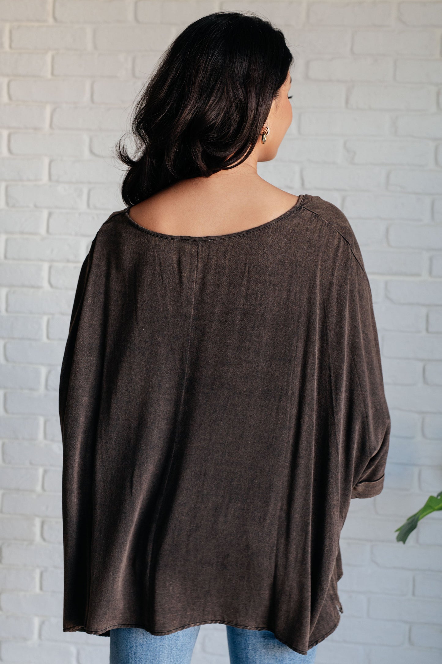 Wishy-Washy Mineral Washed Oversized Top